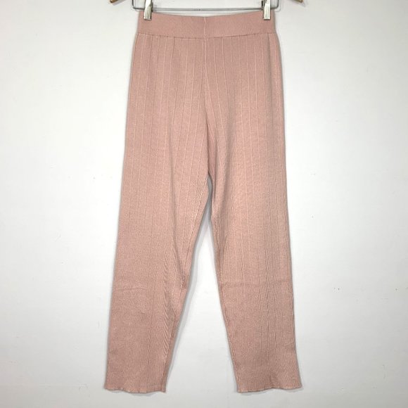 NWT SILK &‎ SALT Staycation Pink Sweat Pant Sz L - Picture 2 of 8